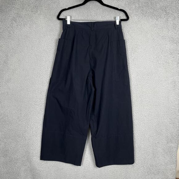 Studio Nicholson Sparke Pants Womens 0 / US 4 Blue Wide Leg Ankle Pleated - Picture 3 of 11